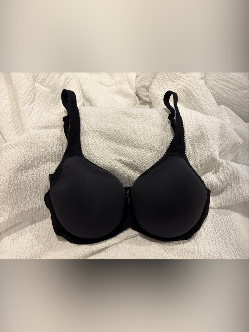 Everyday Smooth Black Underwire Bra - Supportive Comfort